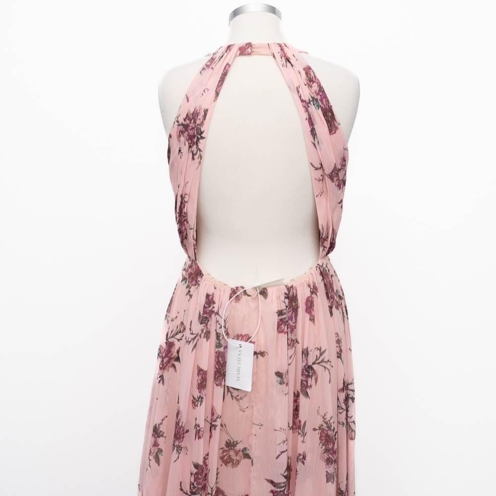 Marchesa Notte. Carrara bridesmaid gown in floral blush. - Picture 13 of 16